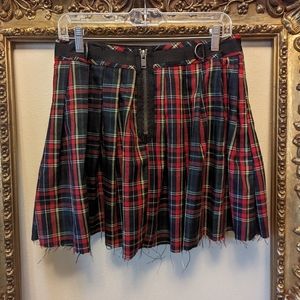DOLLS KILL PLAID MINI SZ L